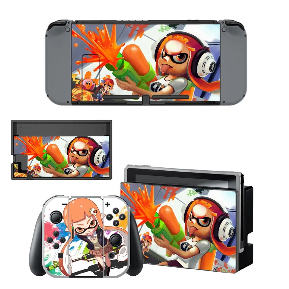 Лидер продаж наклейка для игр Splatoon 2 контроллера консоли Nintendo Switch популярные