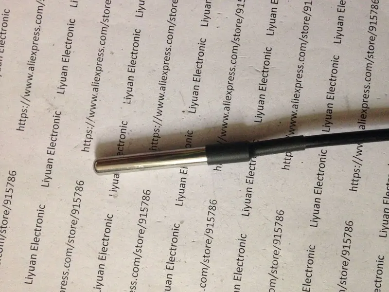 Водонепроницаемый датчик температуры DS18b20 из нержавеющей стали 6*50 мм 18b20 1 м |