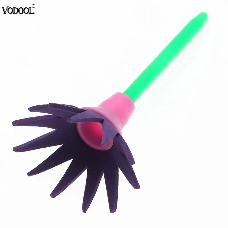 VODOOL 4 шт./компл. Цветочная художественная кисть вращающаяся Поворотная губка для