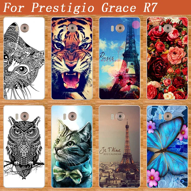Чехол для Prestigio Grace R7 Модный Цветной чехол для Prestigio Grace R7 PSP7501DUO 7501 duo чехол для телефона