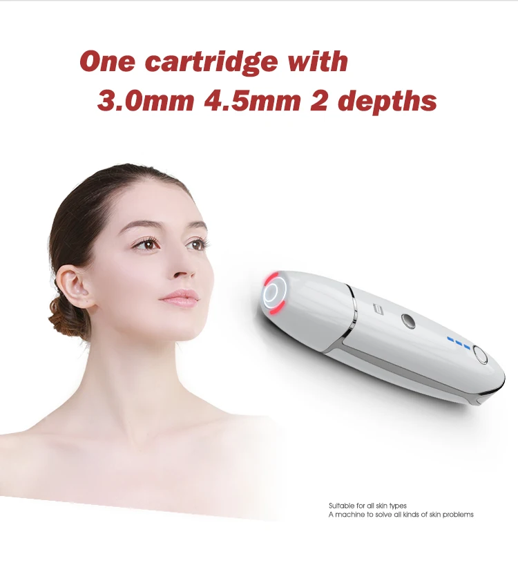 Лучший уход за кожей, мини Hifu Spa beauty machin V, высокоинтенсивный фокусированный лифтинг для лица, RF светодиодный, против морщин