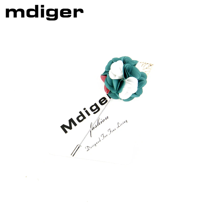 Mdiger Брендовые мужские костюмы броши в виде цветка повседневные Модные ювелирные