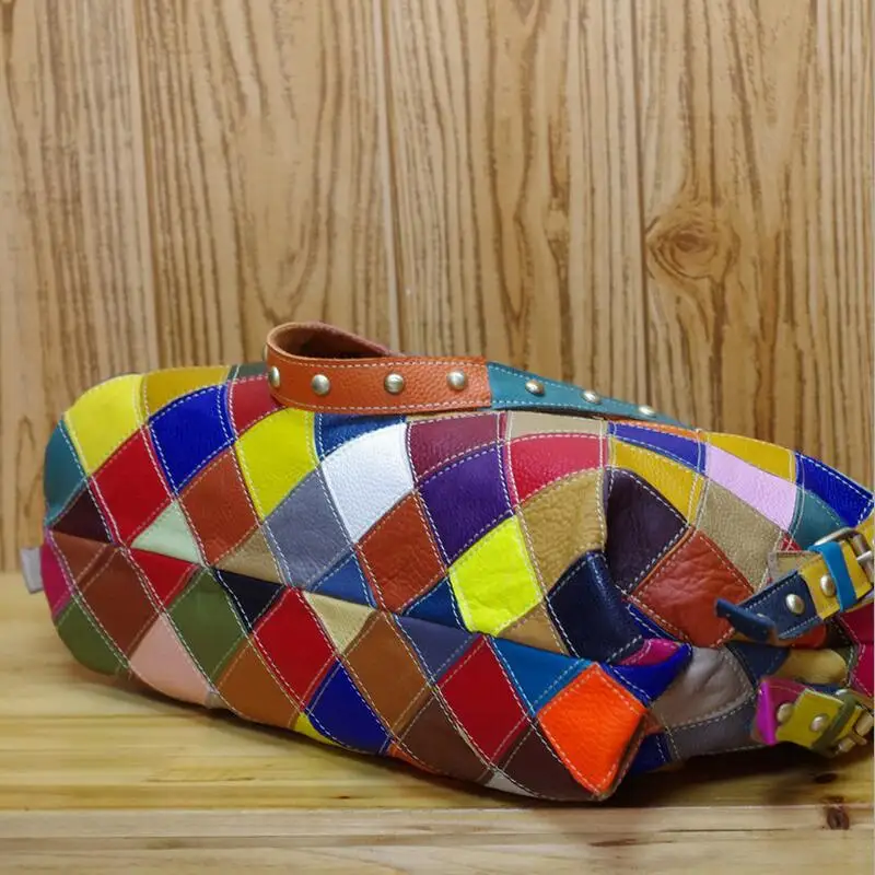 Александр Стиль в европейском и американском стиле В панк с заклепками форме подушки сумка на плечо пэчворк