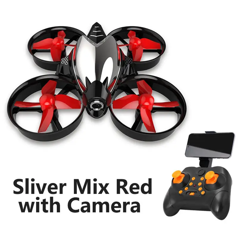 SliverRedwith Camera Ocday пульт дистанционного управления RC Drone RC Дроны с Камера HD 2,4G 4CH 6-осевой 3D флип Безголовый режим мини-Квадрокоптер Дрон лучшие игрушки для мальчиков - Цвет: SliverRedwith Camera