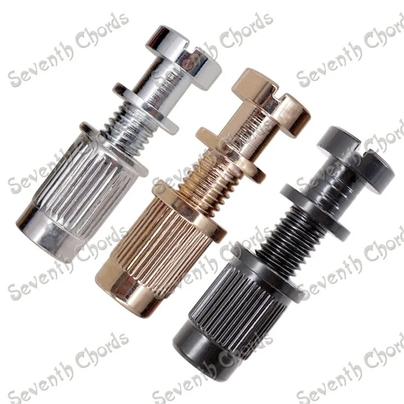 

12 Pcs Bridge Stop Tailpiece Studs Anchors for Electric Guitar Accessories Parts Chrome Black Gold for choose Musical Instrument