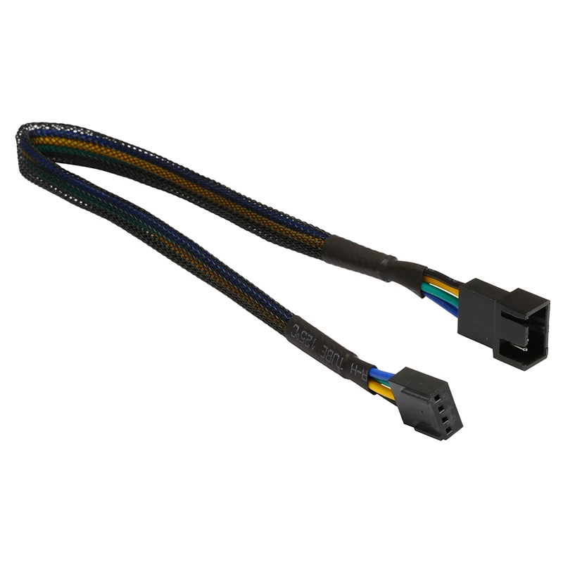 Сетчатый удлинитель для ЦП IDE Molex черный 4 контактный охлаждающий вентилятор ATX 12