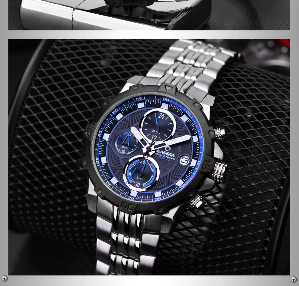 Бренд CASIMA мужские часы reloj hombre светящиеся спортивные многофункциональные