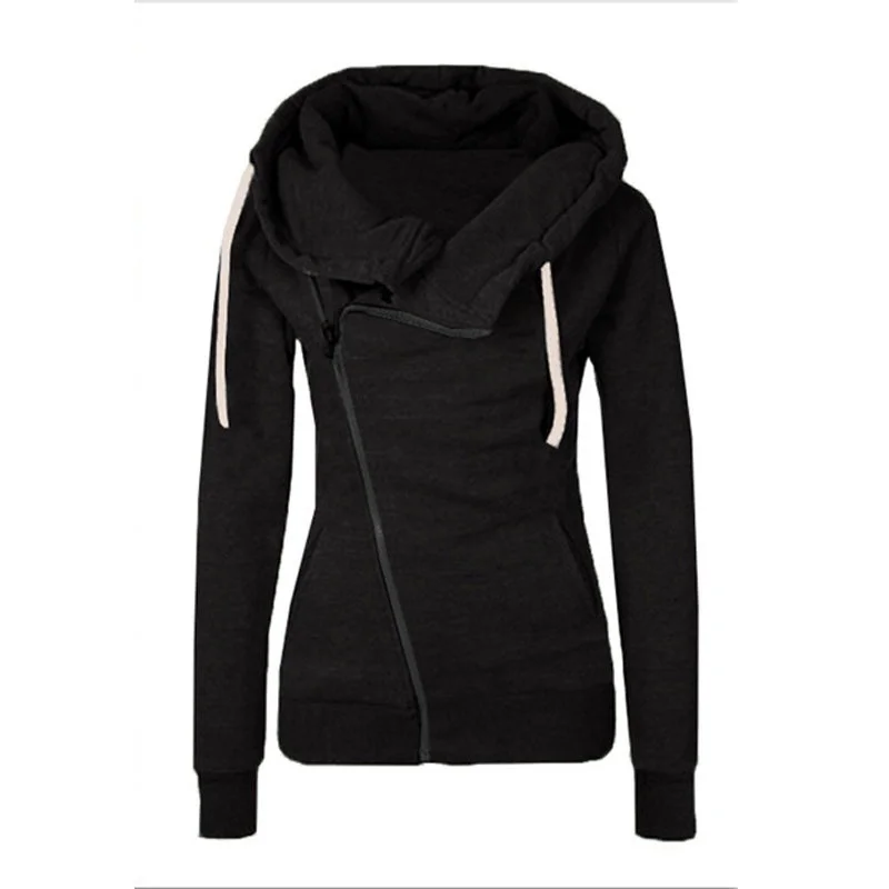 2019 Осенняя модная женская хлопковая Спортивная толстовка с капюшоном Дамский
