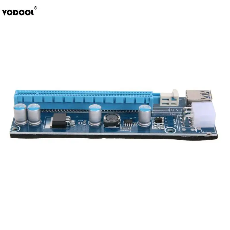 Адаптер для ПК VODOOL PCI Express E 1X до 16X USB3.0 Mining Machine Extender Riser PC Computer Expansion Card с кабелем 15Pin