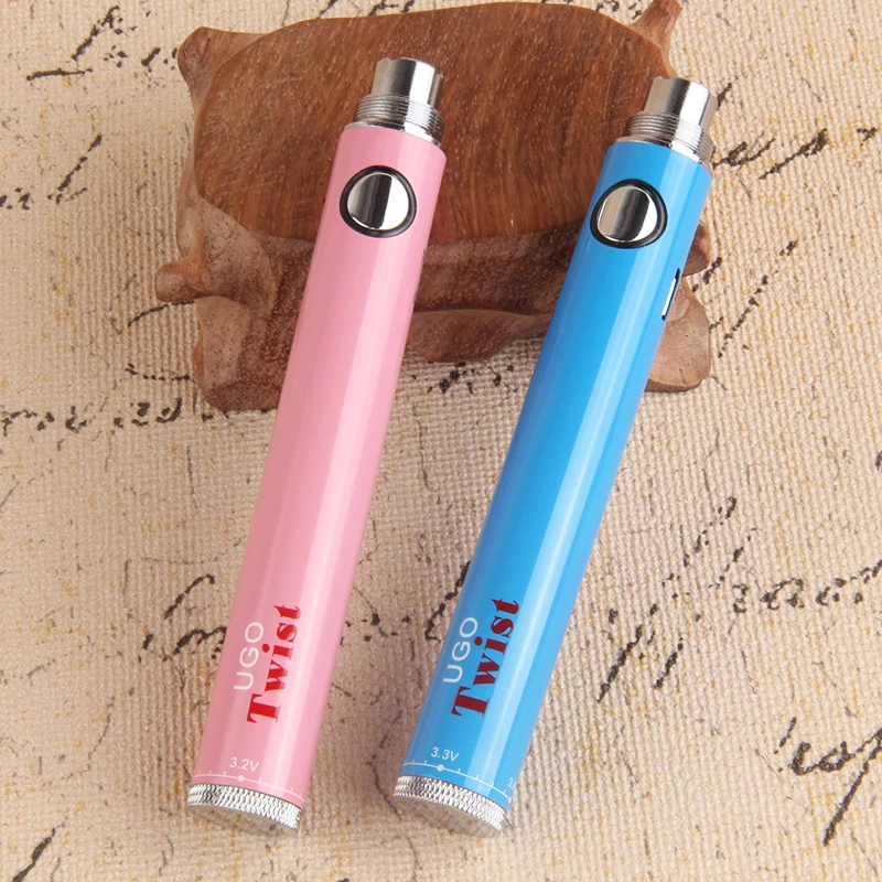 UGO Twist battery 650mah 900mah VV Vape ручка для эго 510 нить электронная сигарета распылитель USB сквозное зарядное устройство батарея