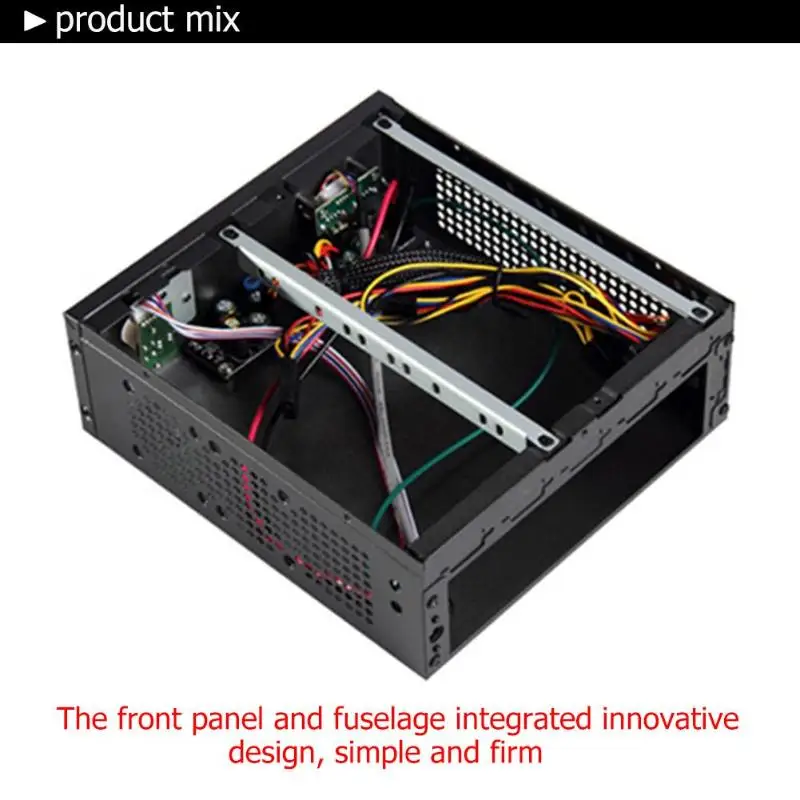 E-G3 PC чехол мини ITX сервера башня 6xcom Порты и разъёмы встроенный SGCC компьютер чехол PC шасси для универсальная материнская плата