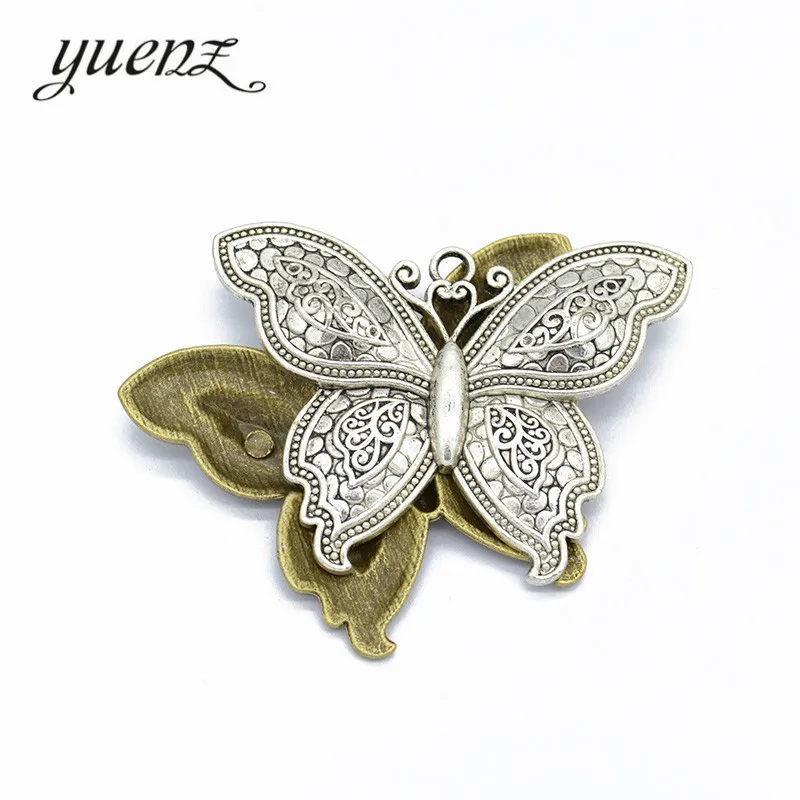 YuenZ 1 шт. 2 цвета античная бронза бабочка очарование подходит для фотоаксессуары DIY