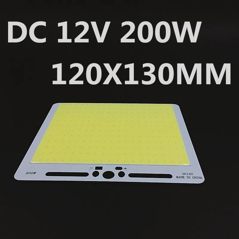 NEW DC 12V 200W 228led chip COB panel light L120X130MM LED TUBE car source | Лампы и освещение