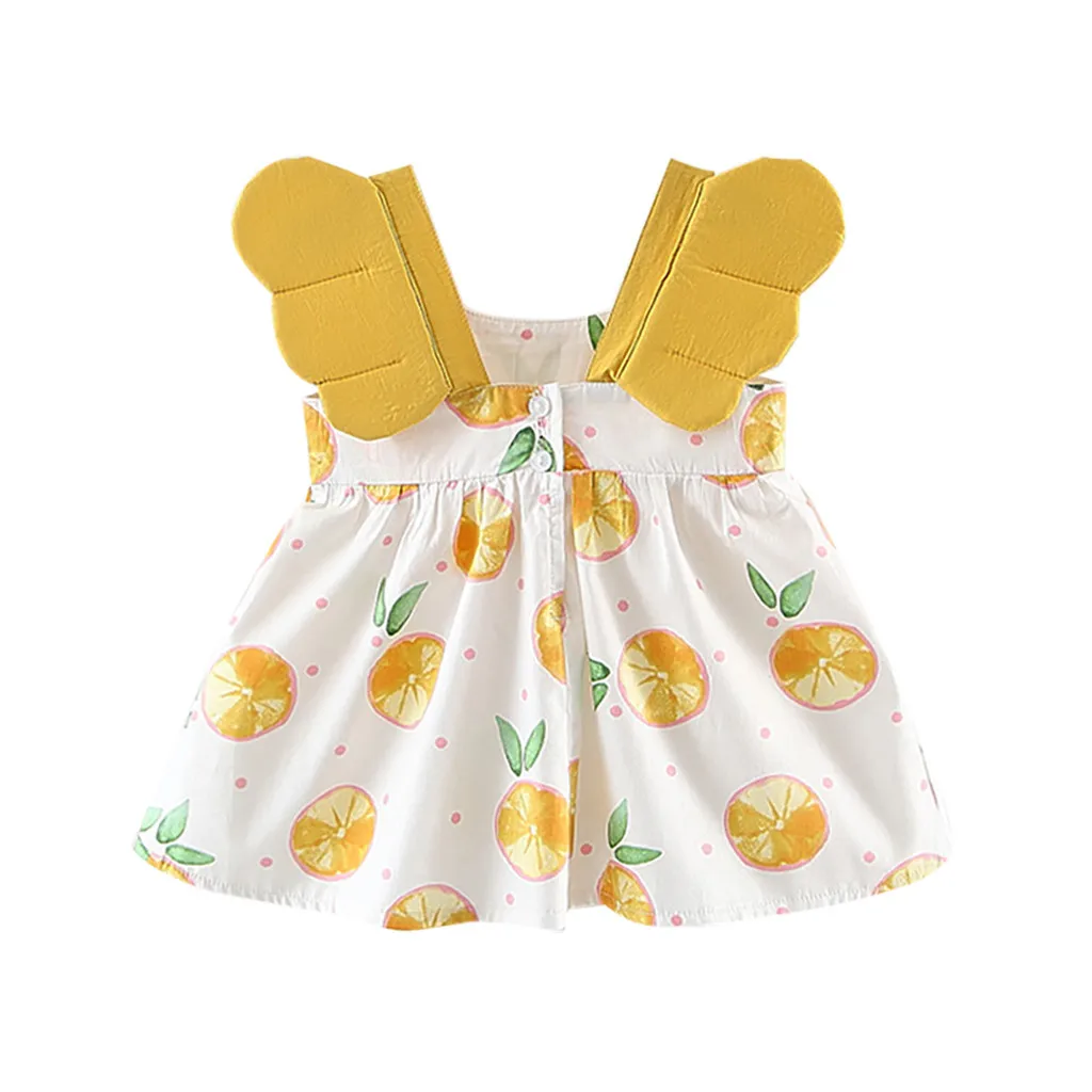 SAGACE/платья платье без рукавов для малышей Летняя одежда девочек с принтом