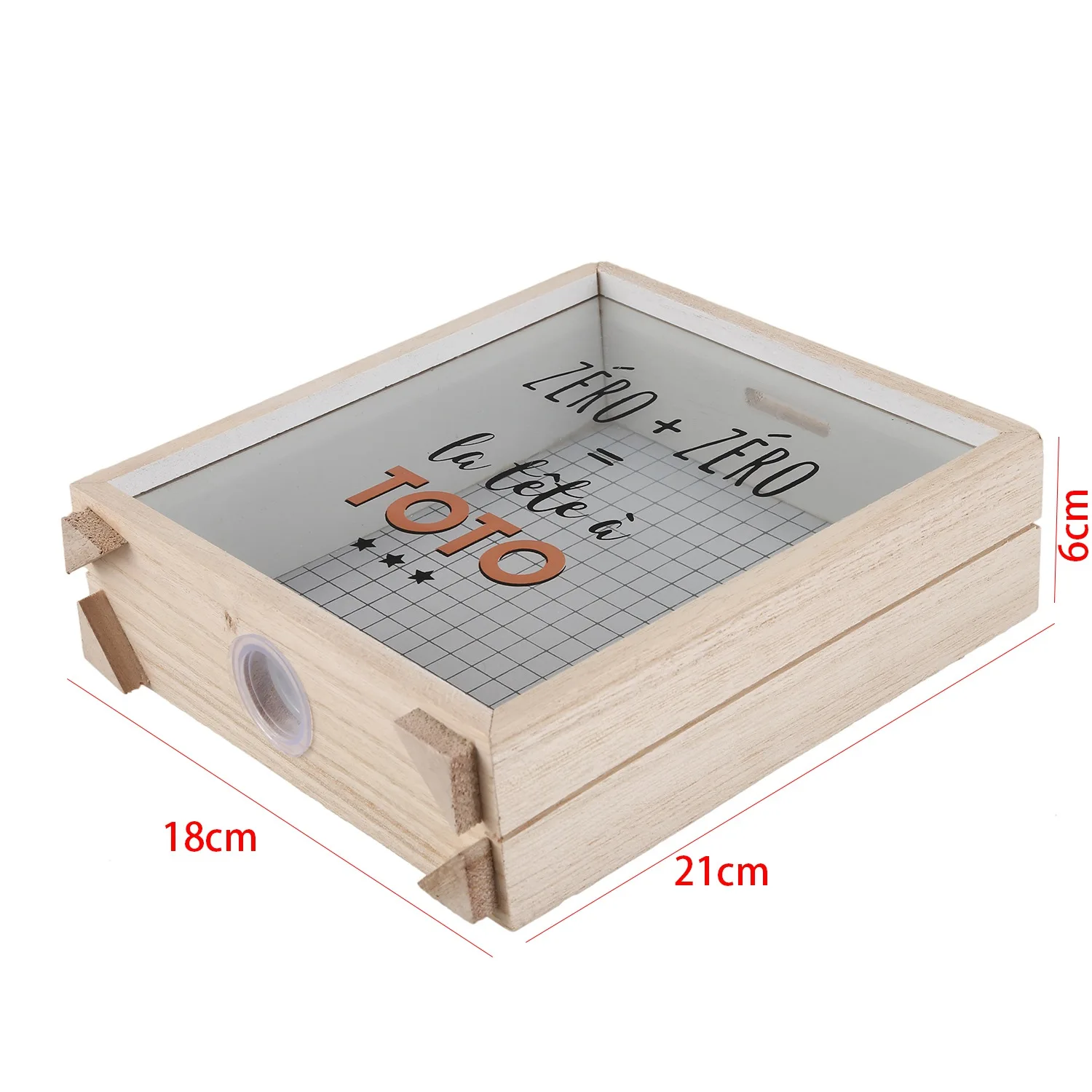 В скандинавском стиле креативная деревянная стеклянная коробка Копилка комната спальня стол получить коробки небольшой свежий Декор