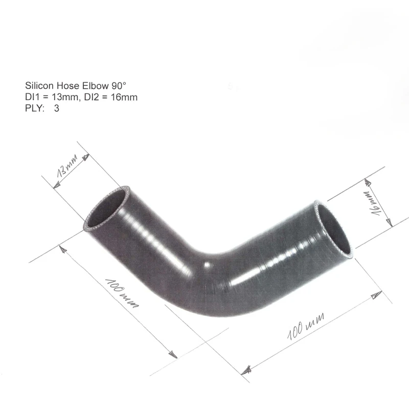 Заказной шланг id 13 мм 16 90 изгиб Шланг Силиконовый редуктор 1 шт.|reducer hose|reducer silicone