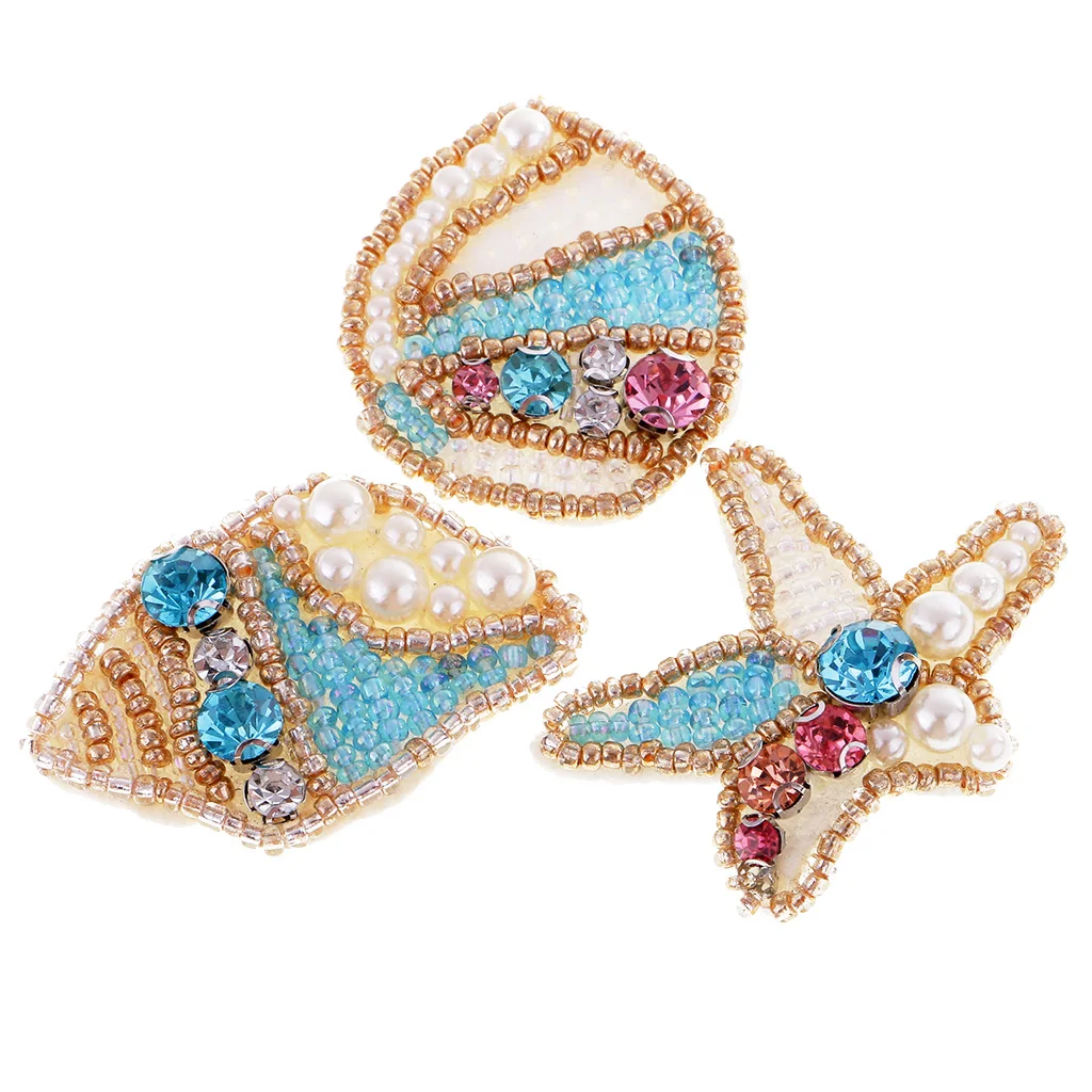 3 шт. нашивка с жемчугом для одежды сумок шляп|Заплатки| |