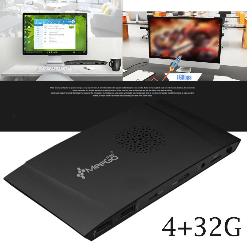 Quad Core Mini PC Box Licensed Windows 10 0.25KG Compute Stick With Type-C Home Official Genuine Black | Компьютеры и офис