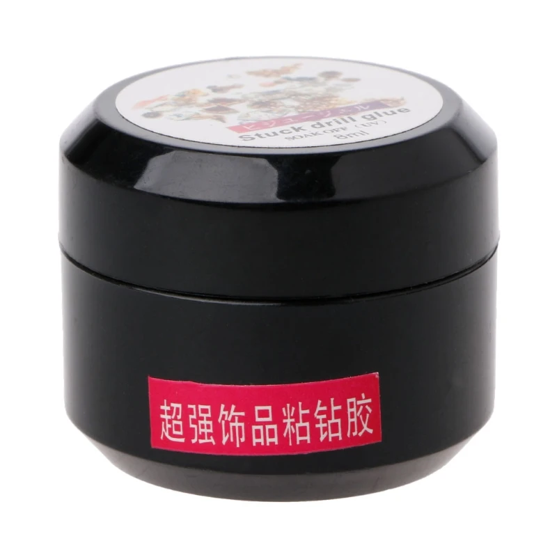 8 мл клей прозрачный для дизайна ногтей УФ-гель Стразы маникюра приклеивания DIY