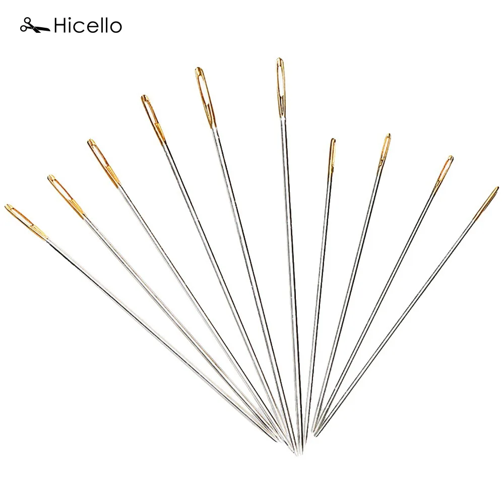 Набор швейных игл Hicello из нержавеющей стали 10 шт./пакет набор штифтов с золотыми