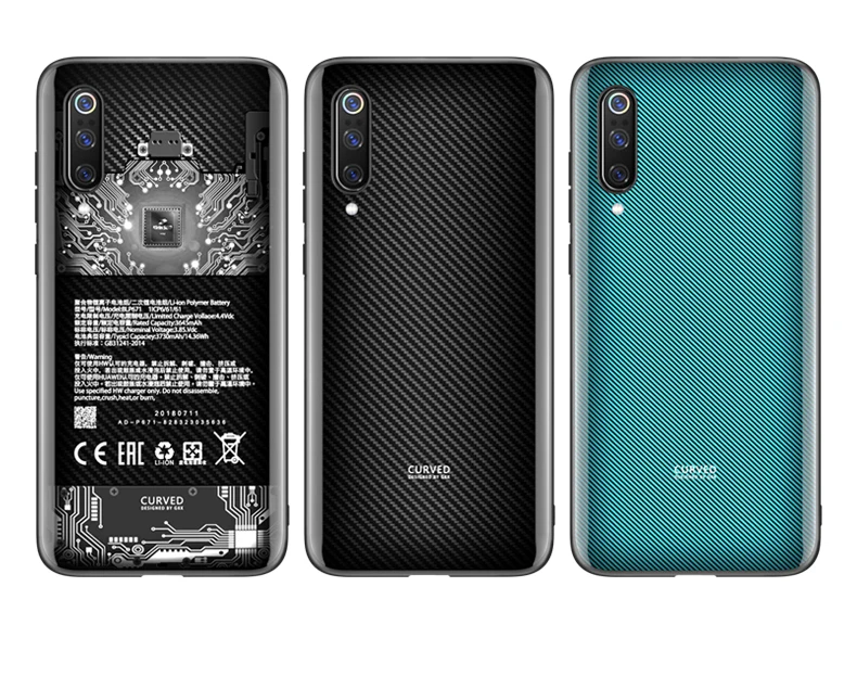 GKK, Роскошный чехол для Xiaomi Mi 9, чехол, противоударный, закругленный, закаленное стекло, мягкий край, TPU, чехол для Xiaomi Mi 9, чехол, Coque Funda