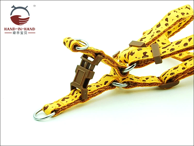 Dog Cat Harness and Leash Small Medium Dog Pet Product Cow Pattern Print Harness and Lead Set