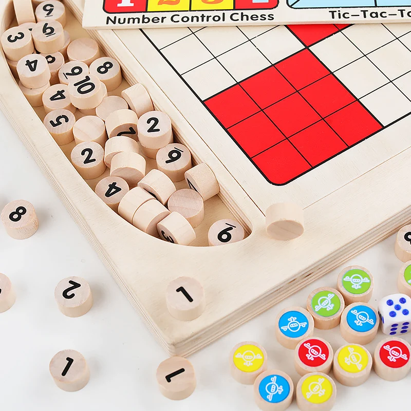 Детские игрушки Игры и Пазлы многофункциональные Sudoku полеты шахматы настольные игры путешествия Развивающие игрушки для детей Подарки для детей