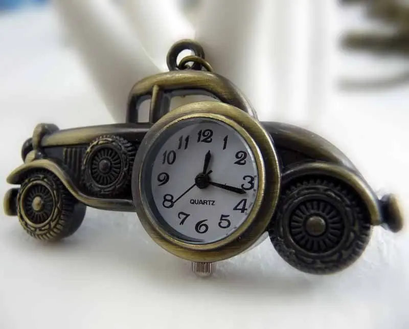 Новый стиль пузырьковая подвеска автомобиля крутое ожерелье Кварцевые часы