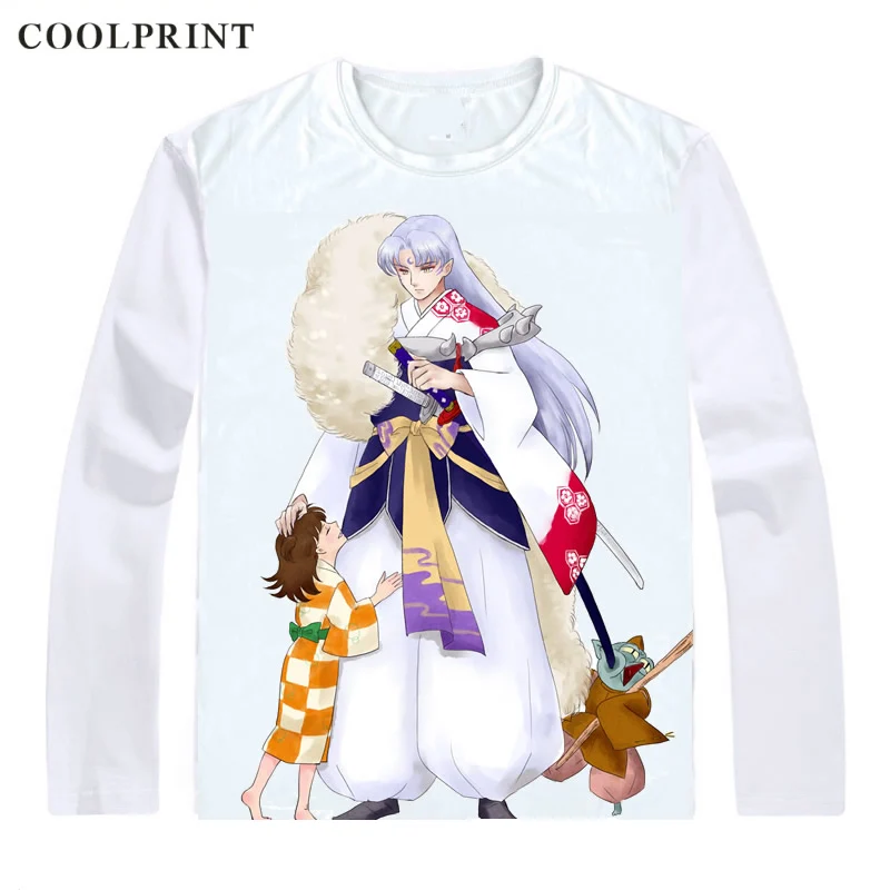 Sesshoumaru Sesshomaru Собаки Футболка с демоном Inuyasha феодальной сказка футболки на каждый