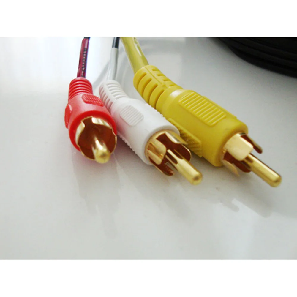 Лидер продаж 2015 3 x RCA (L + R V) композитный аудио-видео кабель 50 футов для ноутбука |