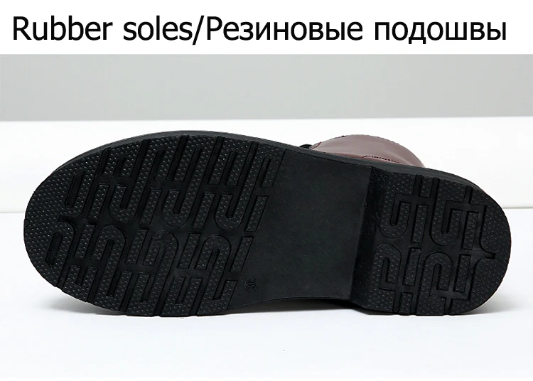 Женские ботильоны; зимняя теплая обувь для верховой езды; женская обувь на шнуровке с мехом внутри из искусственной кожи; обувь на платформе; большие размеры 43-44