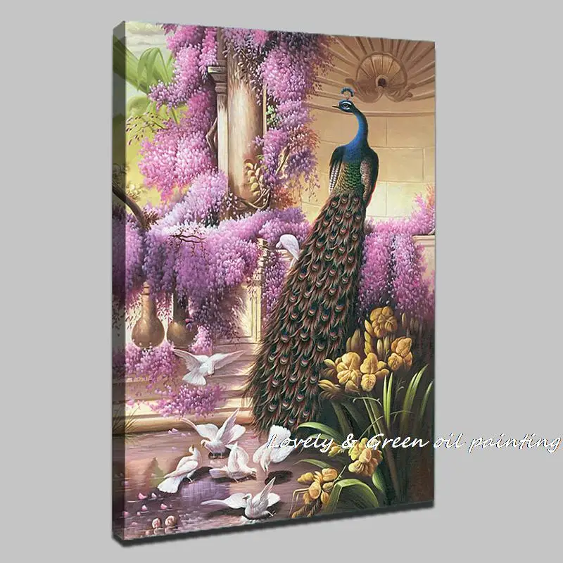 Высококачественное хлопковое печатное украшение на стену живопись маслом