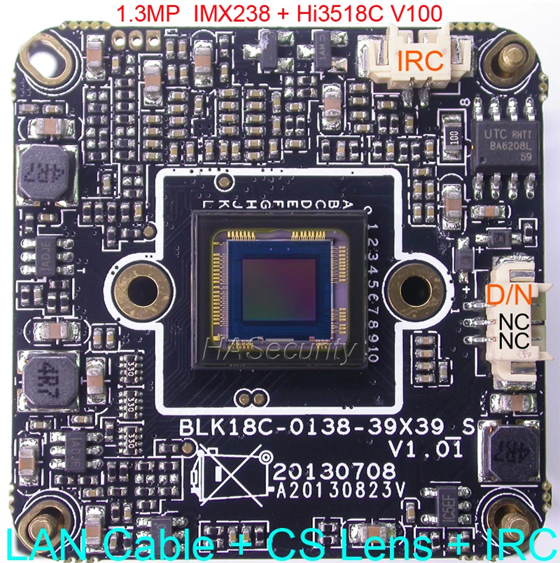 H.264 960P 1/3 &quotSONY Exmor IMX238 CMOS датчик изображения Hi3518C V100 IP камера печатная плата