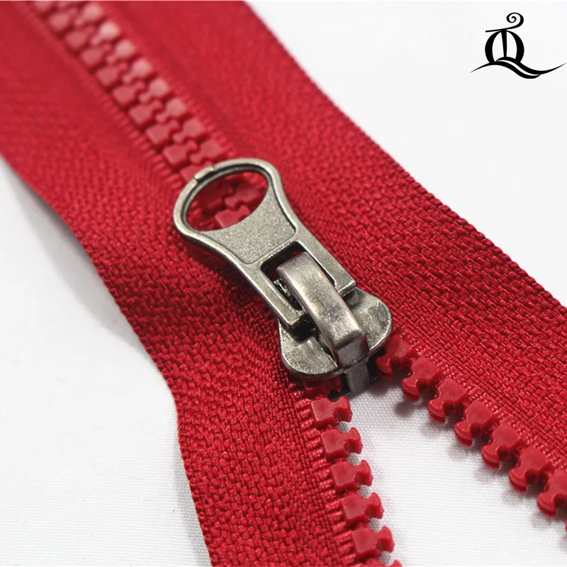 Молнии полимерные с концевой застежкой 95 см 1 шт. крутым слайдером разноцветные