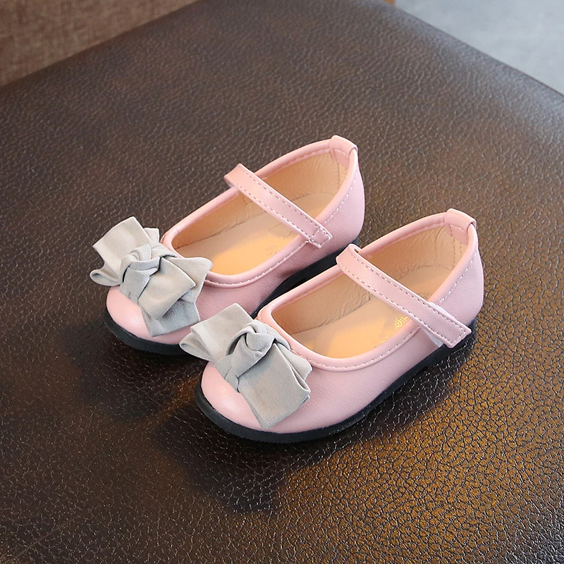 Балетки для девочек туфли на плоской подошве танцев с бантом летняя Праздничная