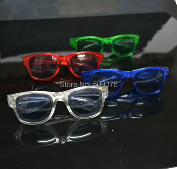 

Free shipping 120pcs/lot light up led flash glasses led eyeglasses EDM EDC Rave Party Bar Eyeswear Accessory Sunglasses