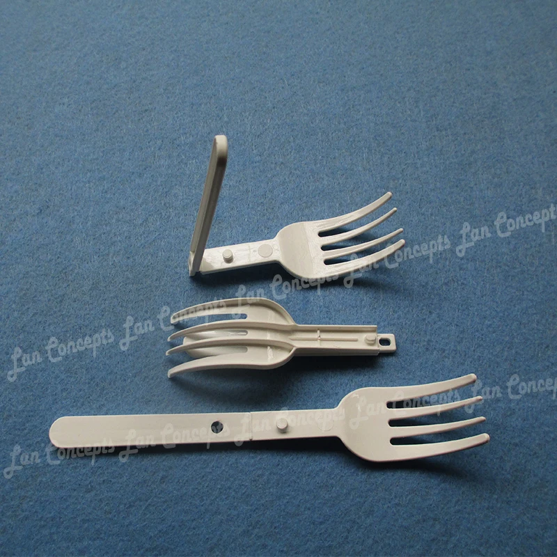 Складные пластиковые вилки HDPE вилка для лапши еды 200 шт./лот Бесплатная