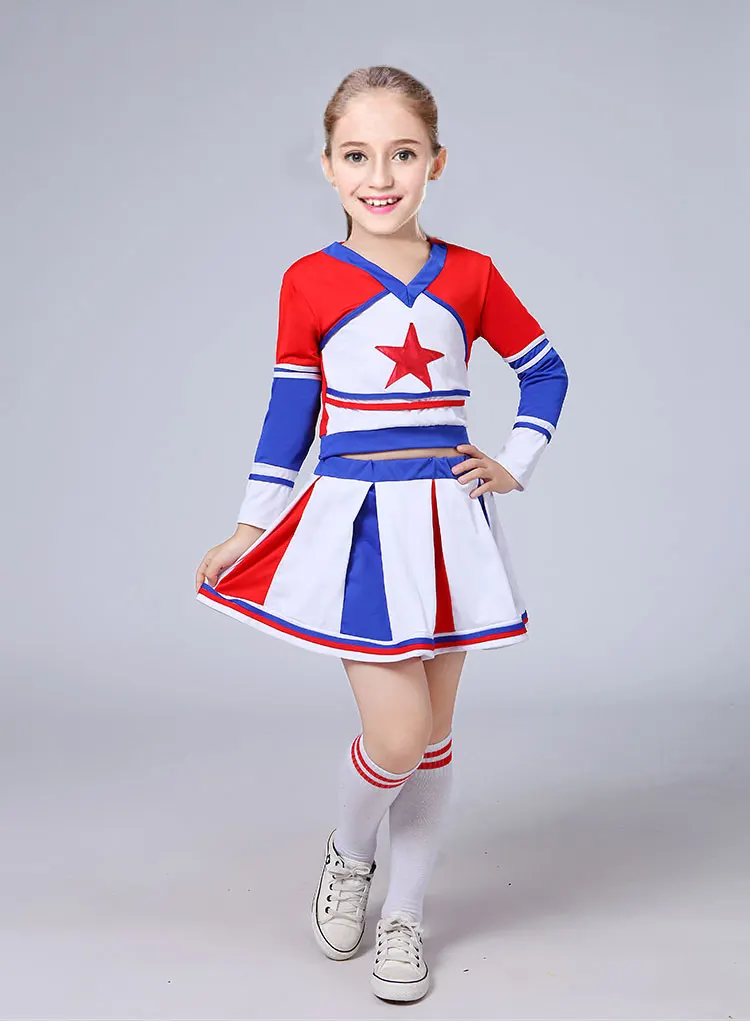 Униформа для девочек соревнований болельщиков униформа школьной команды