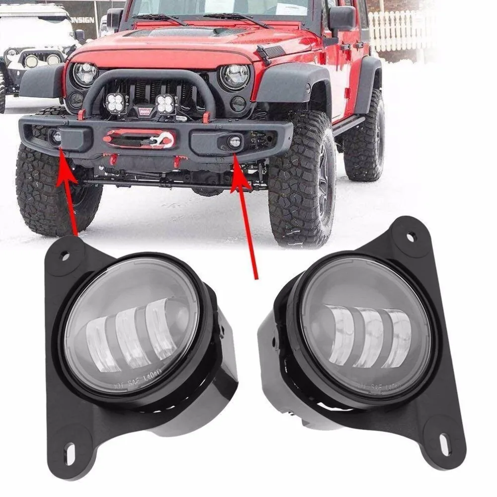 Светодиодные противотуманные фары 30 Вт для jeep wrangler jk 10 я годовщина передний