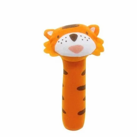 BF02 Tiger Дизайн, плюшевые детские игрушки, животные, ручные колокольчики, детские погремушки, игрушки высокого качества, подарок для новорожденных, стиль животных,, BF01 - Цвет: BF02 Tiger