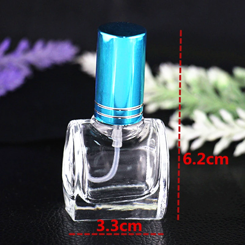 Sdreefge 1PCS Transparent Glass 10ml Parfume Bottle Travel Refillable Bottles Cosmetics Cylinder Atomizer For Perfume | Красота и