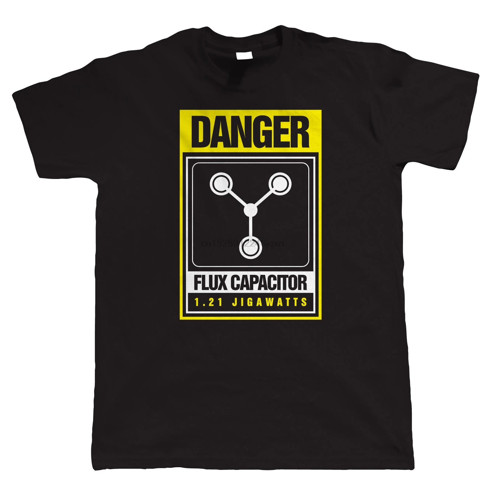 Danger Flux конденсатор Мужская забавная футболка Рождественский подарок для Него с