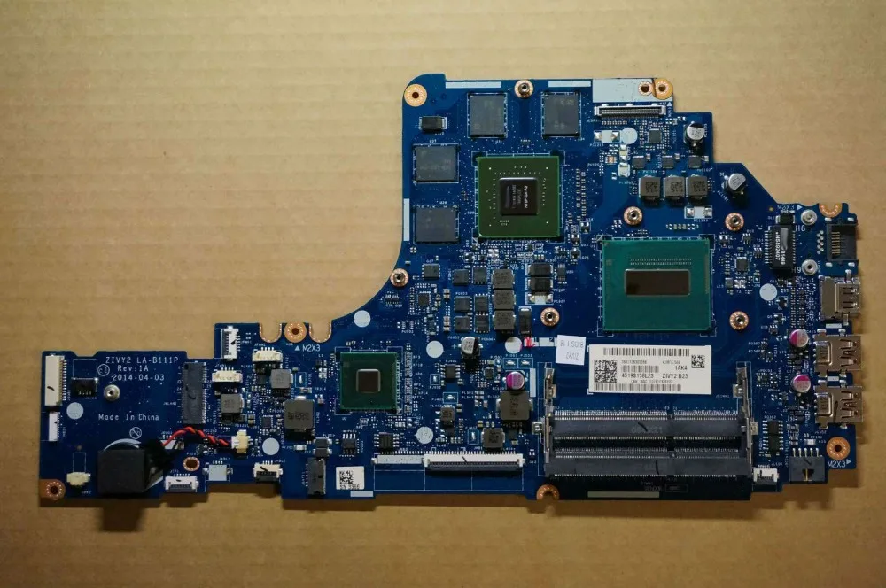 Протестированная ZIVY2 LA B111P для Lenovo Y50 70 материнская плата ноутбука с i7 4720HQ