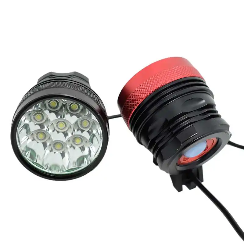 WasaFire 12000lm 8* XML T6 светодиодный светильник для велосипеда 3 режима 8,4 в 18650 Батарейный блок зарядное устройство велосипедный передний светильник налобный фонарь велосипедный головной светильник