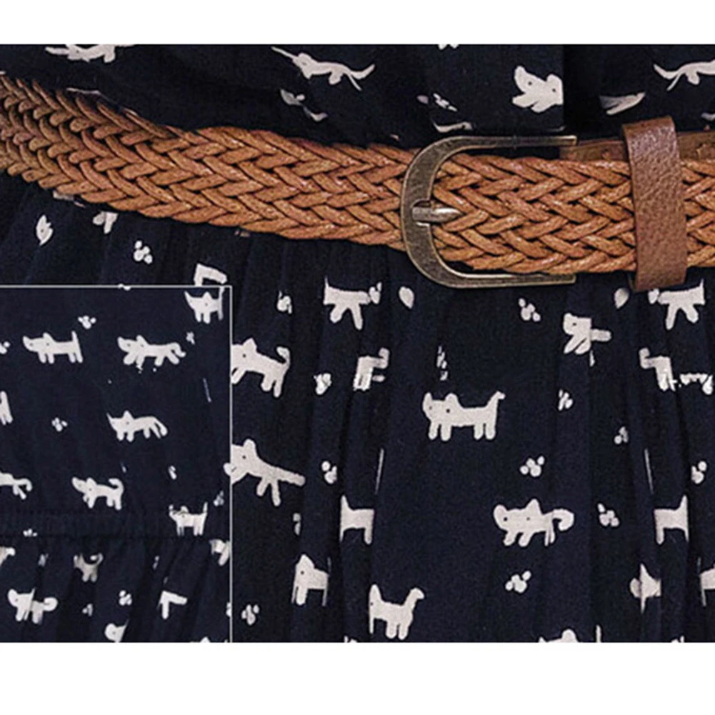 Женское платье-рубашка без рукавов с круглым вырезом и отложным воротником