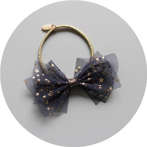 New Cute Kids Hair Clips Beautiful Flashing Stars Girls Accessories RopeTies Bow hairpin | Детская одежда и обувь