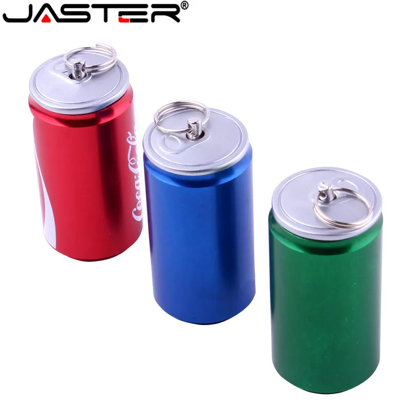 Новый креативный флеш накопитель JASTER 4 Гб 2 0 флэш 16 ГБ 32 64 пивная банка Кола