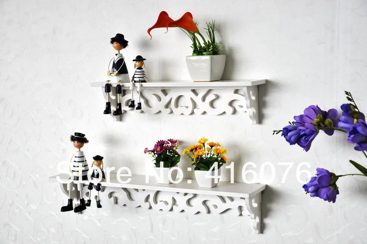 

Free Shipping! Modern 2 Layers Storage Rack Wall Shelf Hanging Rack Wall Hanger Wall Decor W1014