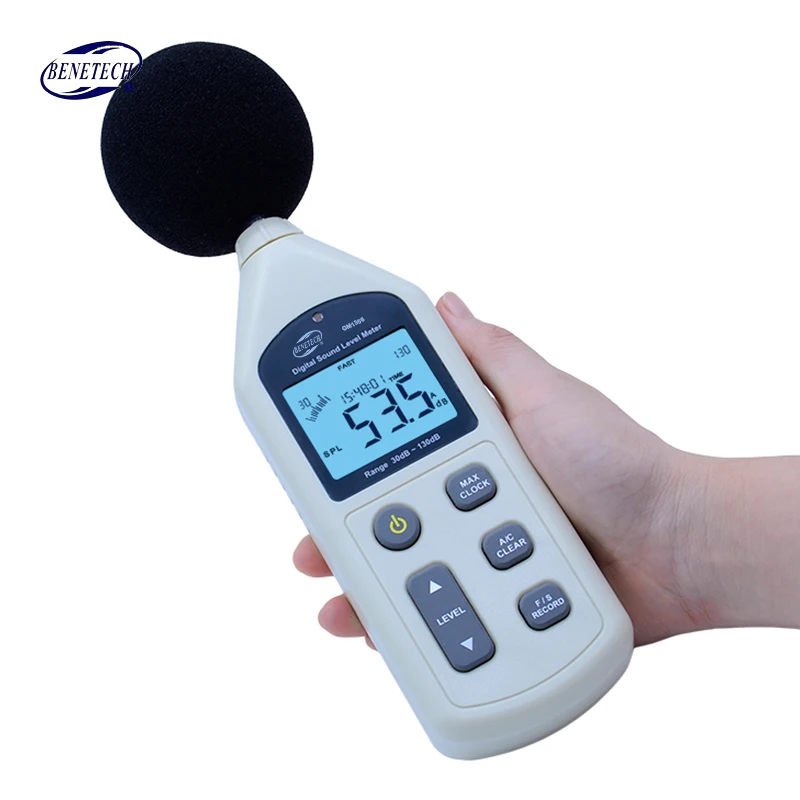 Цифровой измеритель уровня звука BENETECH GM1356 USB тестер шума 30 130 дБ A/C