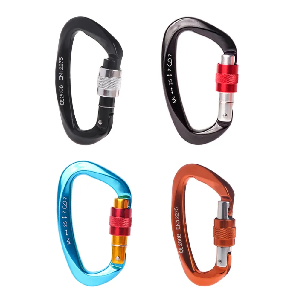 

25kN Carabiner Buckle Aluminum Alloy Hook Climbing Camping Outdoor Survival Tool